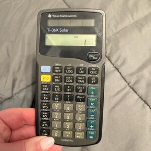 Texas Instruments TI-36X Solar Scientific Calculator - Black and Gray